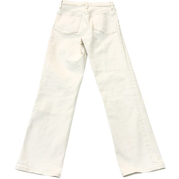 Madewell The Perfect Vintage Straight Jean Cream Denim Jeans Size 26 - Picture 3 of 9